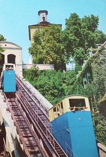 Uspinjača, Tomićeva ulica 1969. godine. Prije obnove